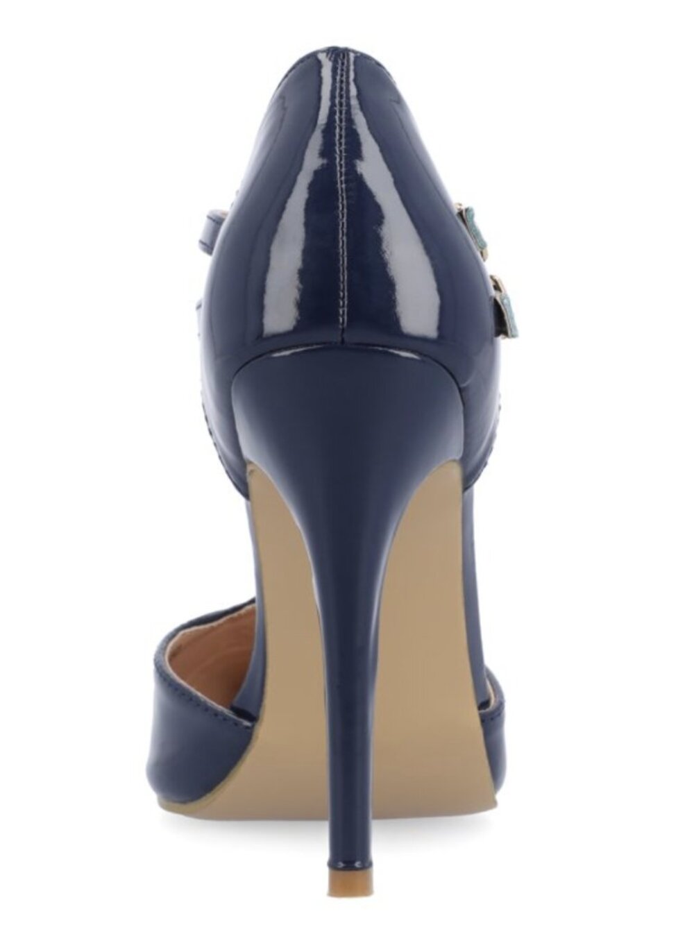 Journee Collection Womens Tru Pointed Toe High Stiletto Pumps Navy US8 NWB - Picture 5 of 9
